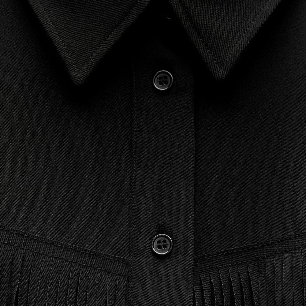 ZARA Black Collared Shirt - Picture 8 of 8